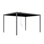 PRIMEYARD Pergola 3x4m Stahl Lamellendach Anthrazit Terrasse