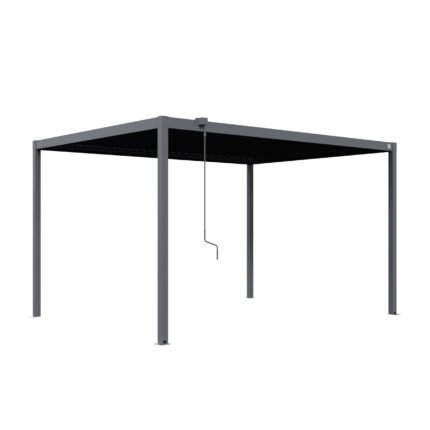 PRIMEYARD Pergola 3x4m Stahl Lamellendach Anthrazit Terrasse