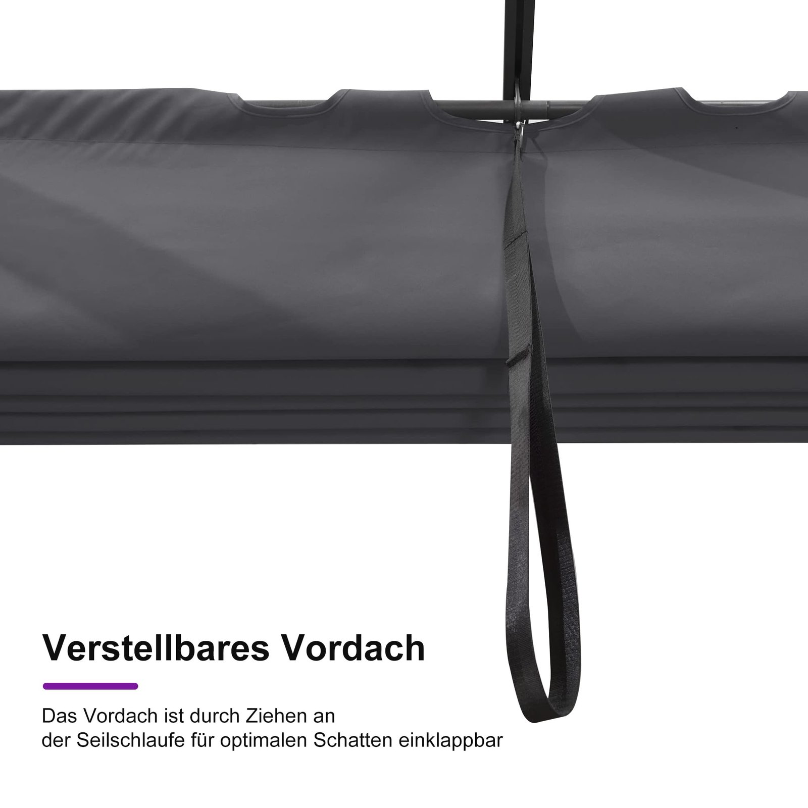 PURPLE LEAF Aluminium Pergola 3x4m – Schiebedach, UV-Schutz – Bild 8