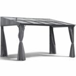Terrassendach Toledo 4x3m Aluminium Anthrazit | 12m² Pavillon