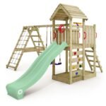 WICKEY RocketFlyer Kinderspielturm mit Schaukel & Rutsche