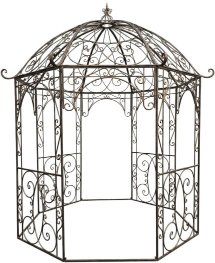 CLP Rosenpavillon Leila Eisen Jugendstil Bronze – Gartendeko