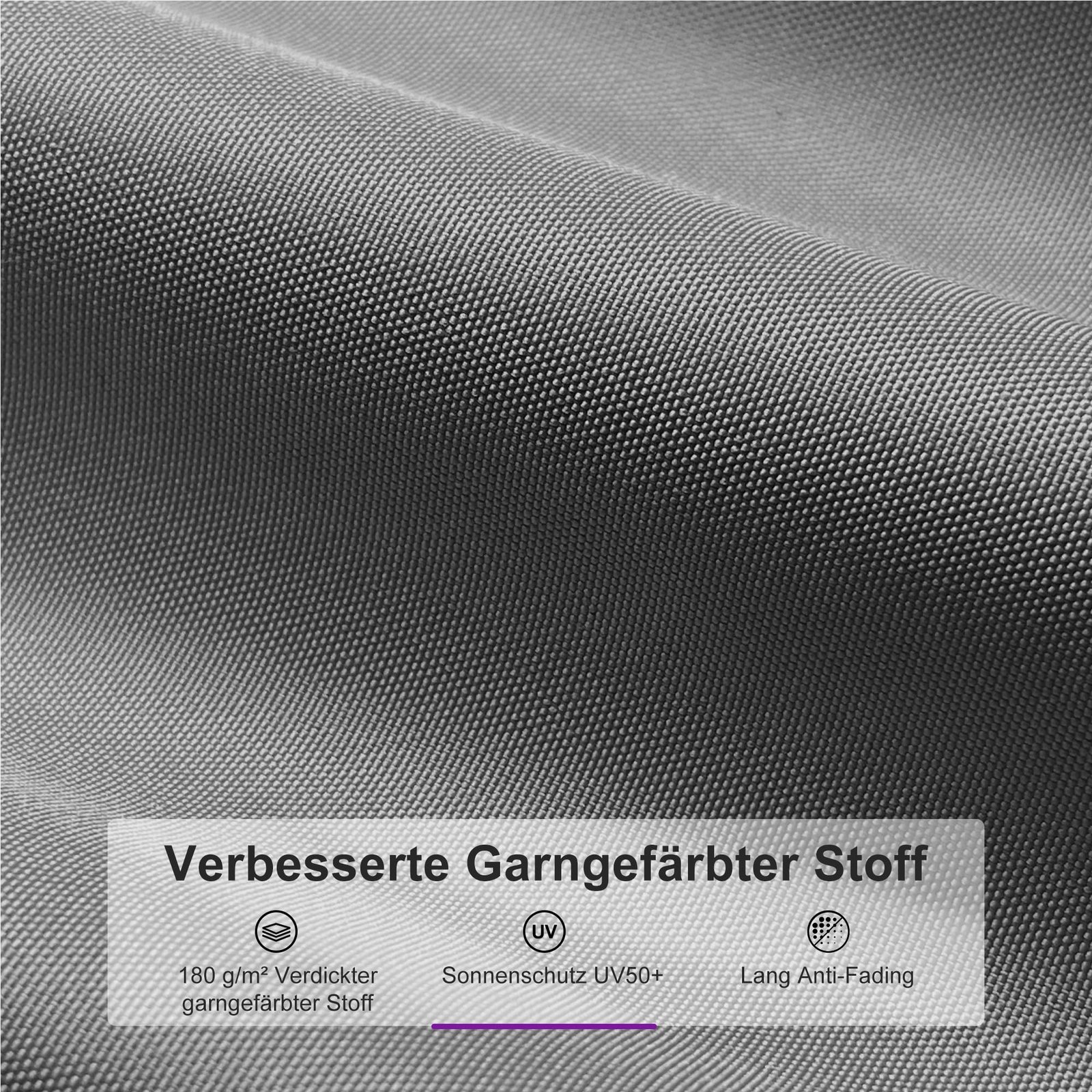 PURPLE LEAF Aluminium Pergola 3x4m – Schiebedach, UV-Schutz – Bild 3